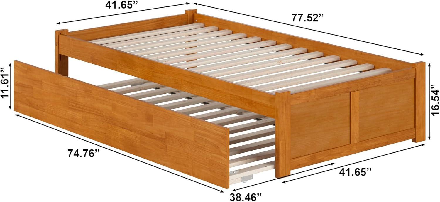 Solid Wood Platform Storage Bed