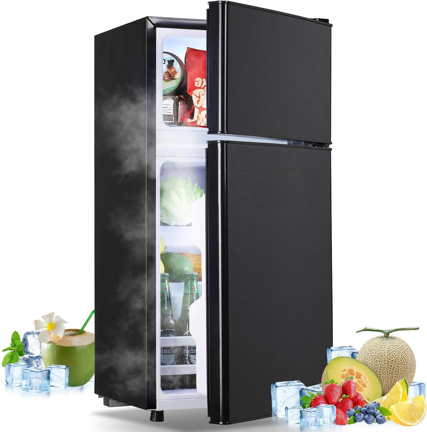 DEMULLER Arcticfresh Storage Suite 2.4 Cubic Feet Freestanding Mini Fridge with Freezer
