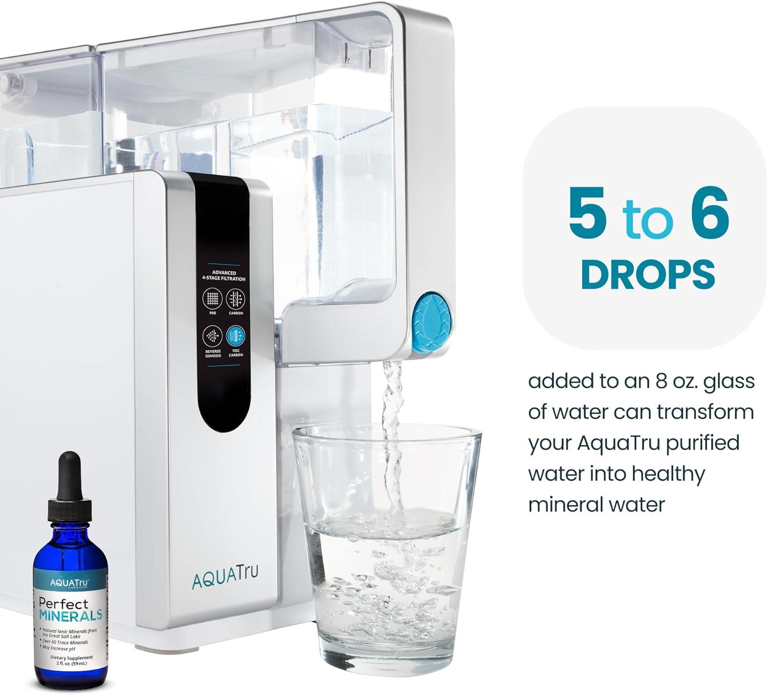 AquaTru Countertop Water Filtration Purification Systems (AquaTru w/Perfect Minerals)