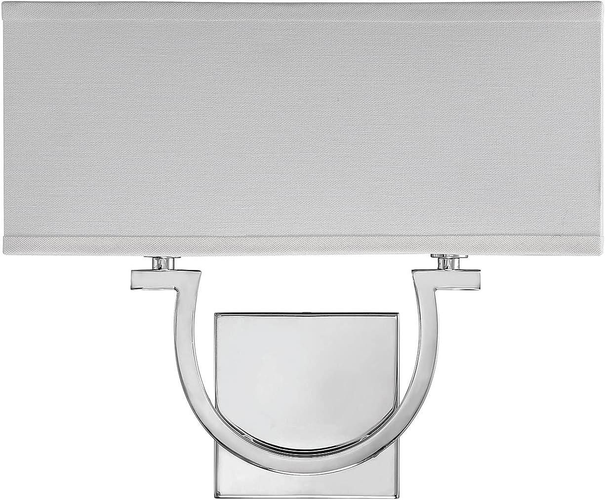 Willa Arlo™ Interiors Carlisle 2 - Light Dimmable Armed Sconce in Polished Nickel