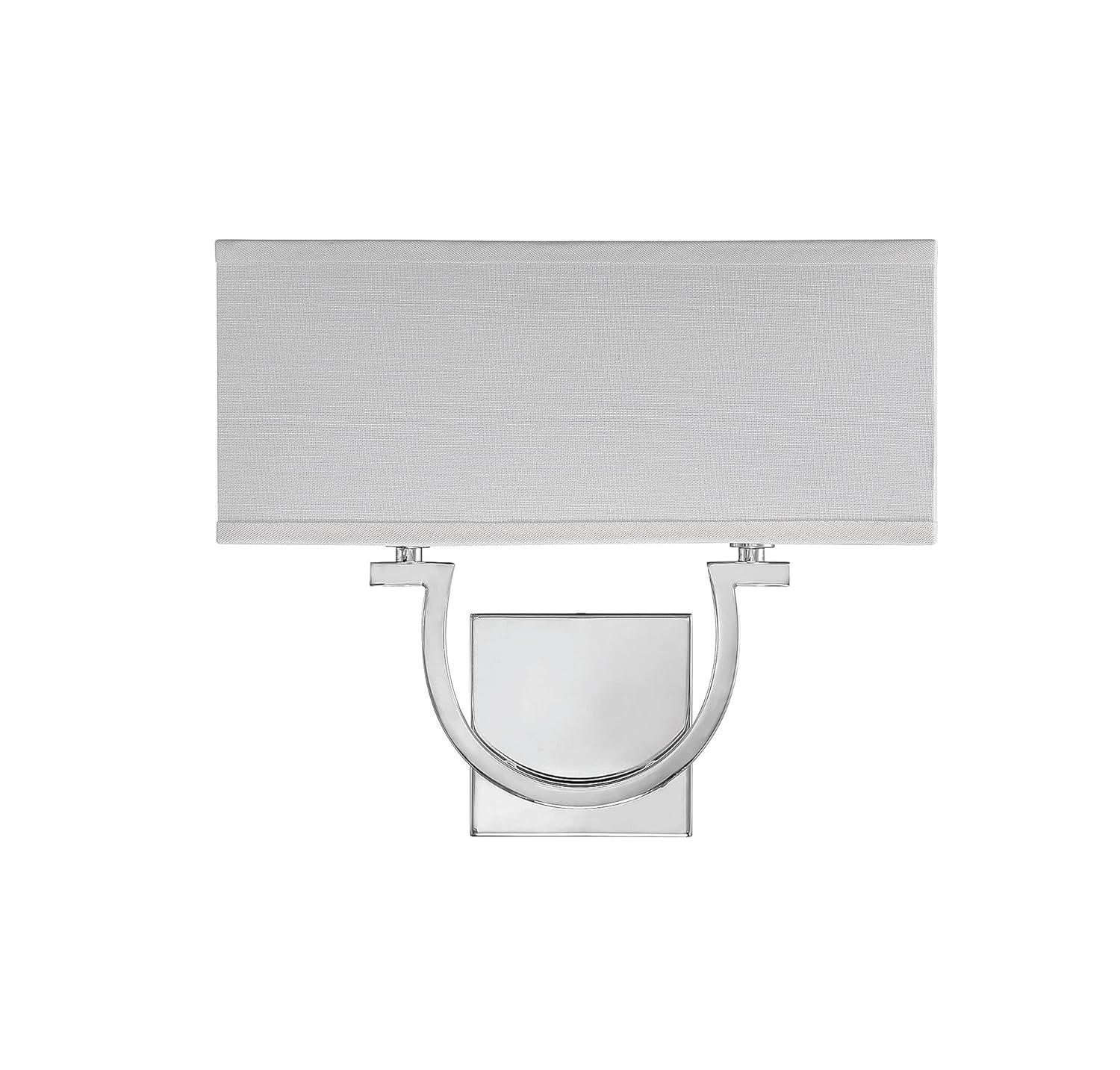 Willa Arlo™ Interiors Carlisle 2 - Light Dimmable Armed Sconce in Polished Nickel