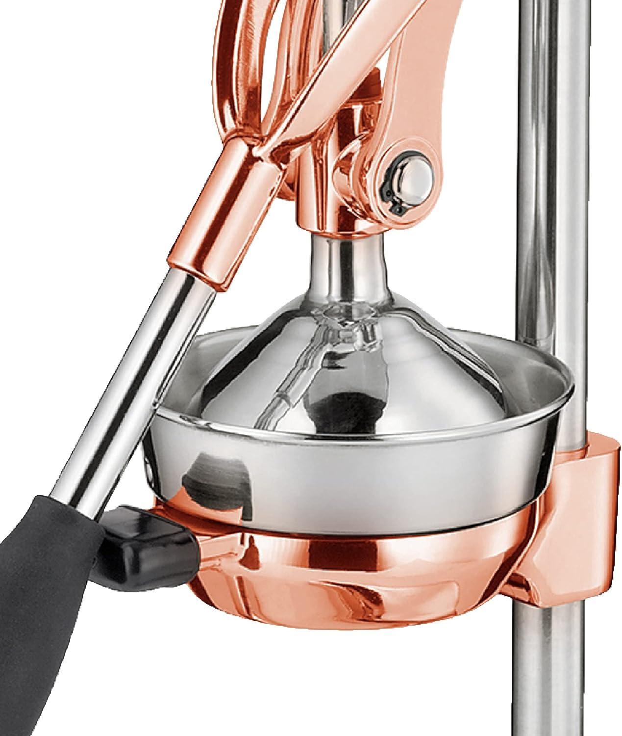 Cilio Amalfi Commercial Grade Manual Citrus Juicer, Extractor, and Juice Press, Copper