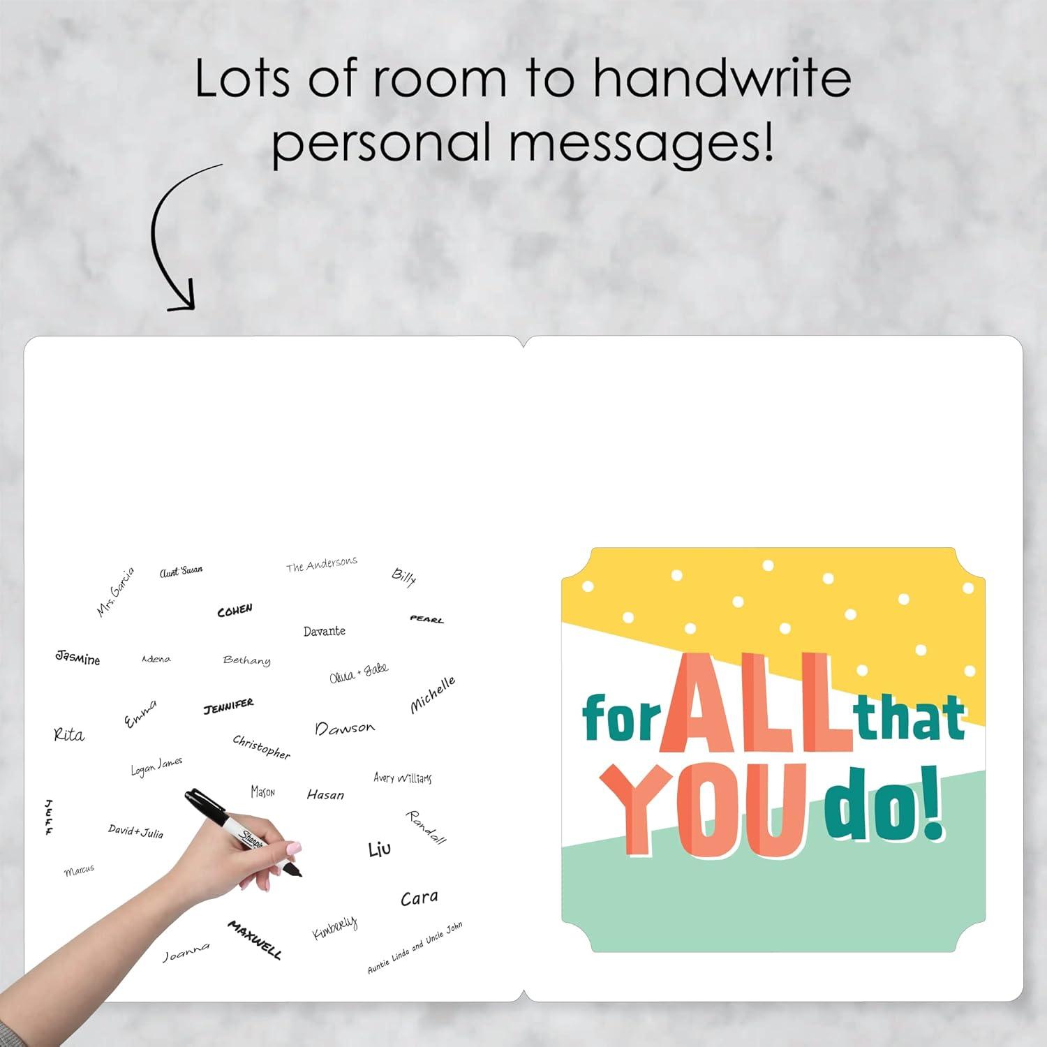 Big Dot of Happiness Good Luck - Encouragement Giant Greeting Card - Big Shaped Jumborific Card - 16.5 x 22 inches