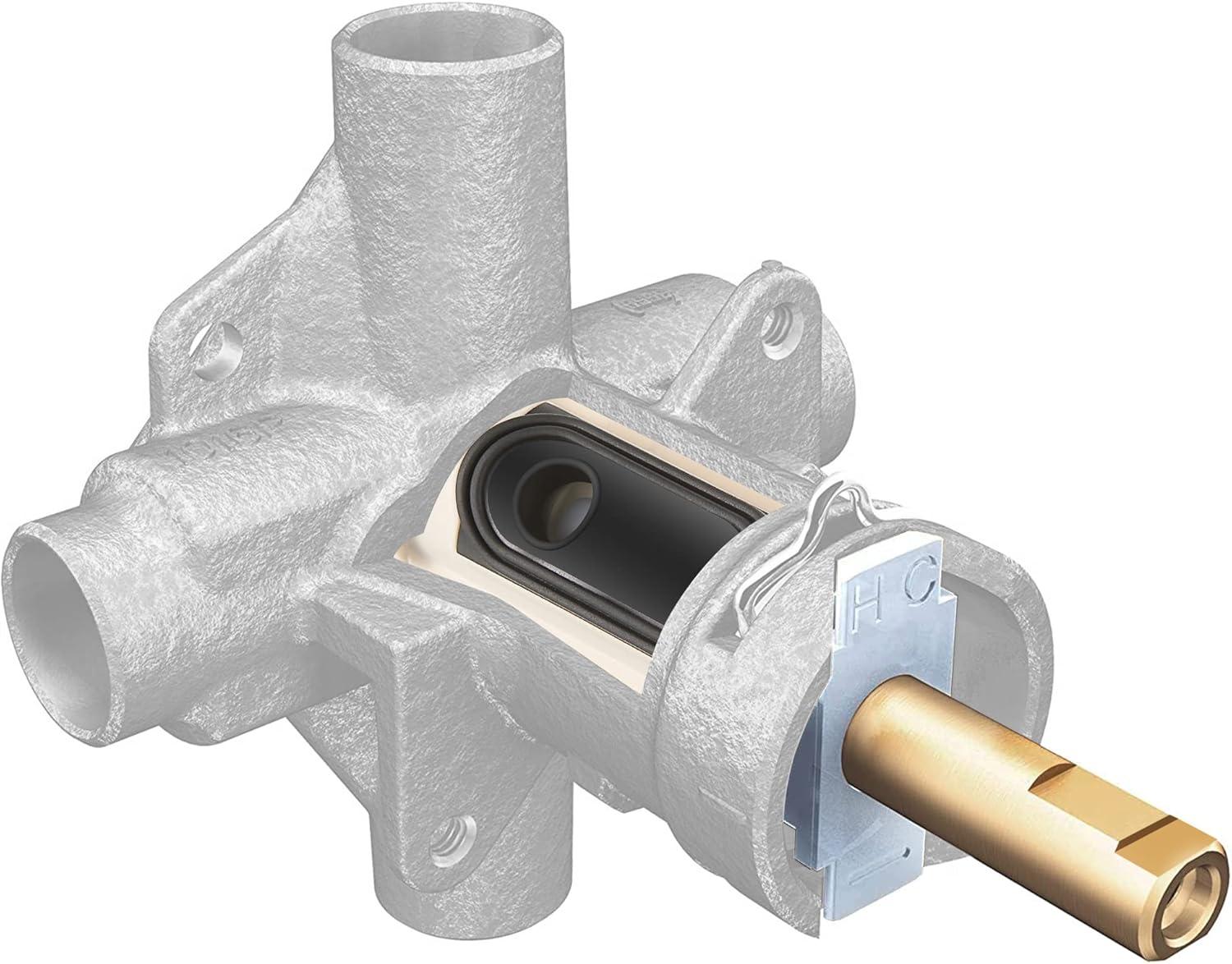 1222 Replacement Cartridge with Moen 104421 Cartridge Puller Removal Tool Retainer Clip Compatible with Moen One-Hanlde Posi Temp 1222B Shower Bathtub Faucet (1222 cartridge +104421 cartridge puller)