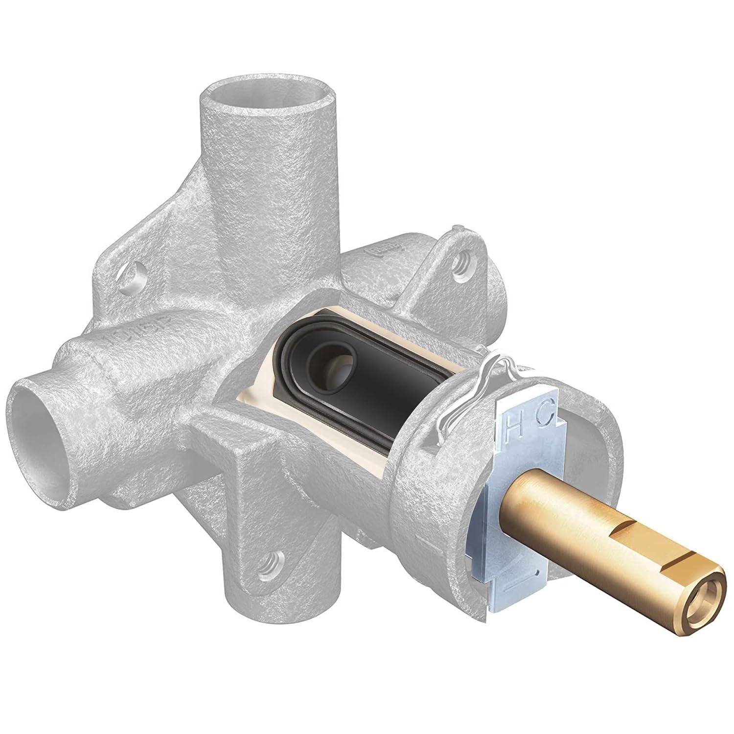 1222 Replacement Cartridge with Moen 104421 Cartridge Puller Removal Tool Retainer Clip Compatible with Moen One-Hanlde Posi Temp 1222B Shower Bathtub Faucet (1222 cartridge +104421 cartridge puller)