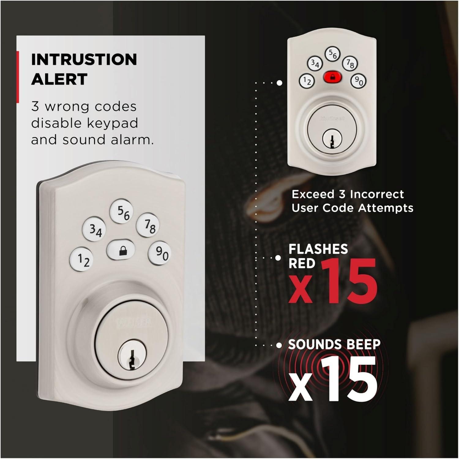 Powerbolt 240 5-Button Keypad Venetian Bronze Traditional Electronic Deadbolt Door Lock