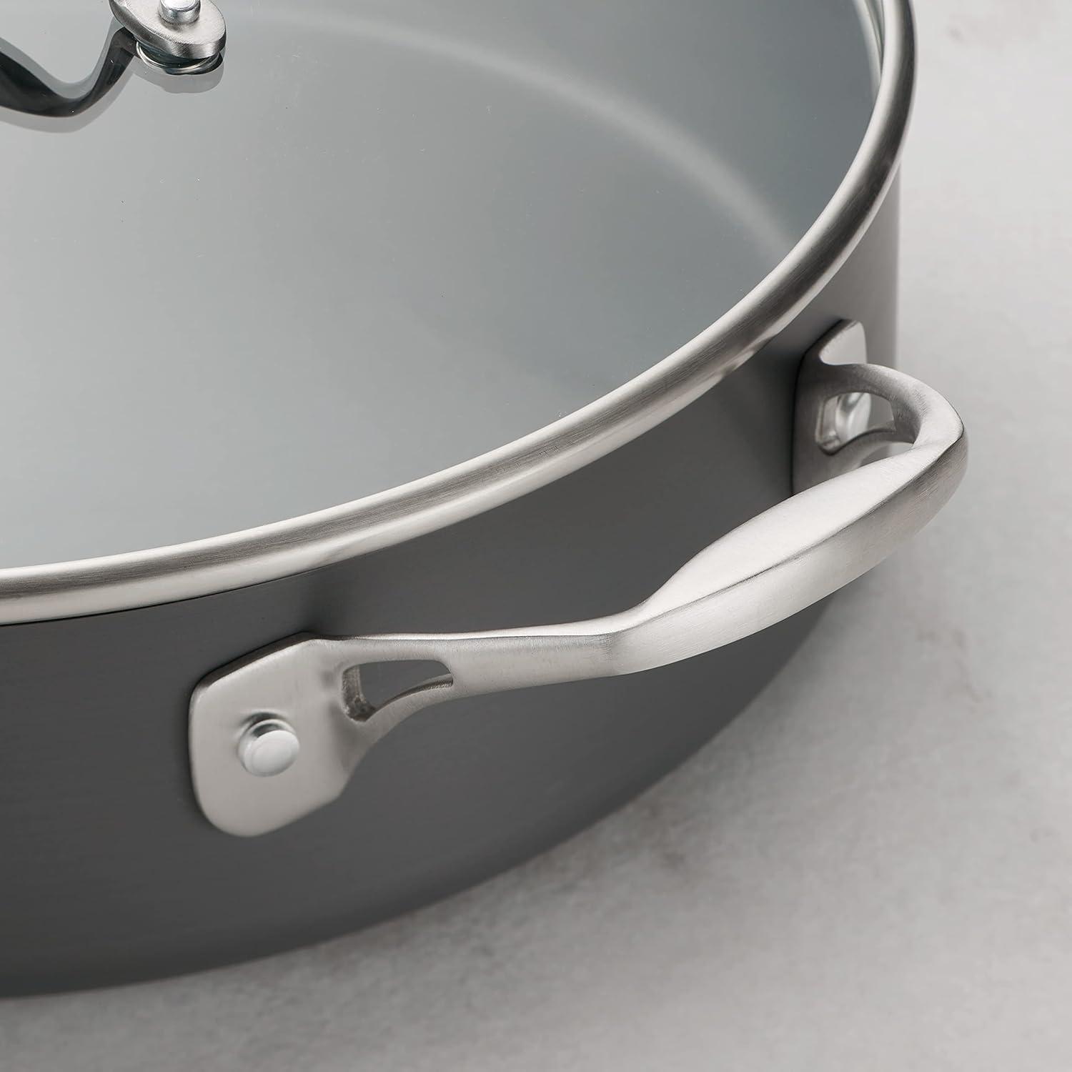 Tramontina Tramontina 5.5 Qt Hard Anodized Aluminum Covered Deep Sauté Pan