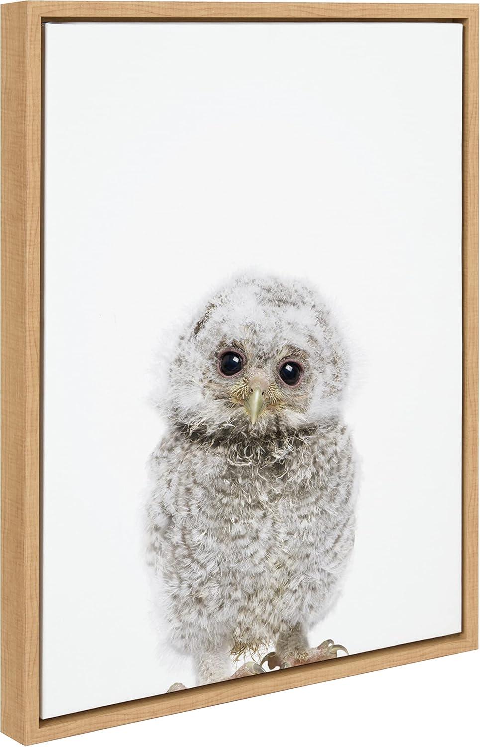 18" x 24" Sylvie Animal Studio Owl Framed Canvas by Amy Peterson Art Studio - Kate & Laurel All Things Decor