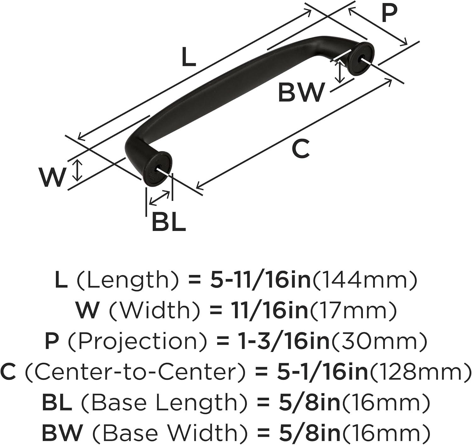 Kane 5-1/16 Inch Black Bronze Cabinet Pull