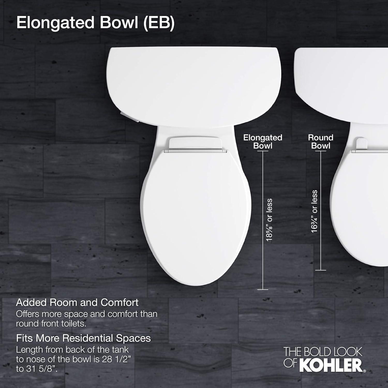 Highline Two-Piece Elongated 1.6 GPF Toilet with Pressure Lite Flush and Left-Hand Trip Lever