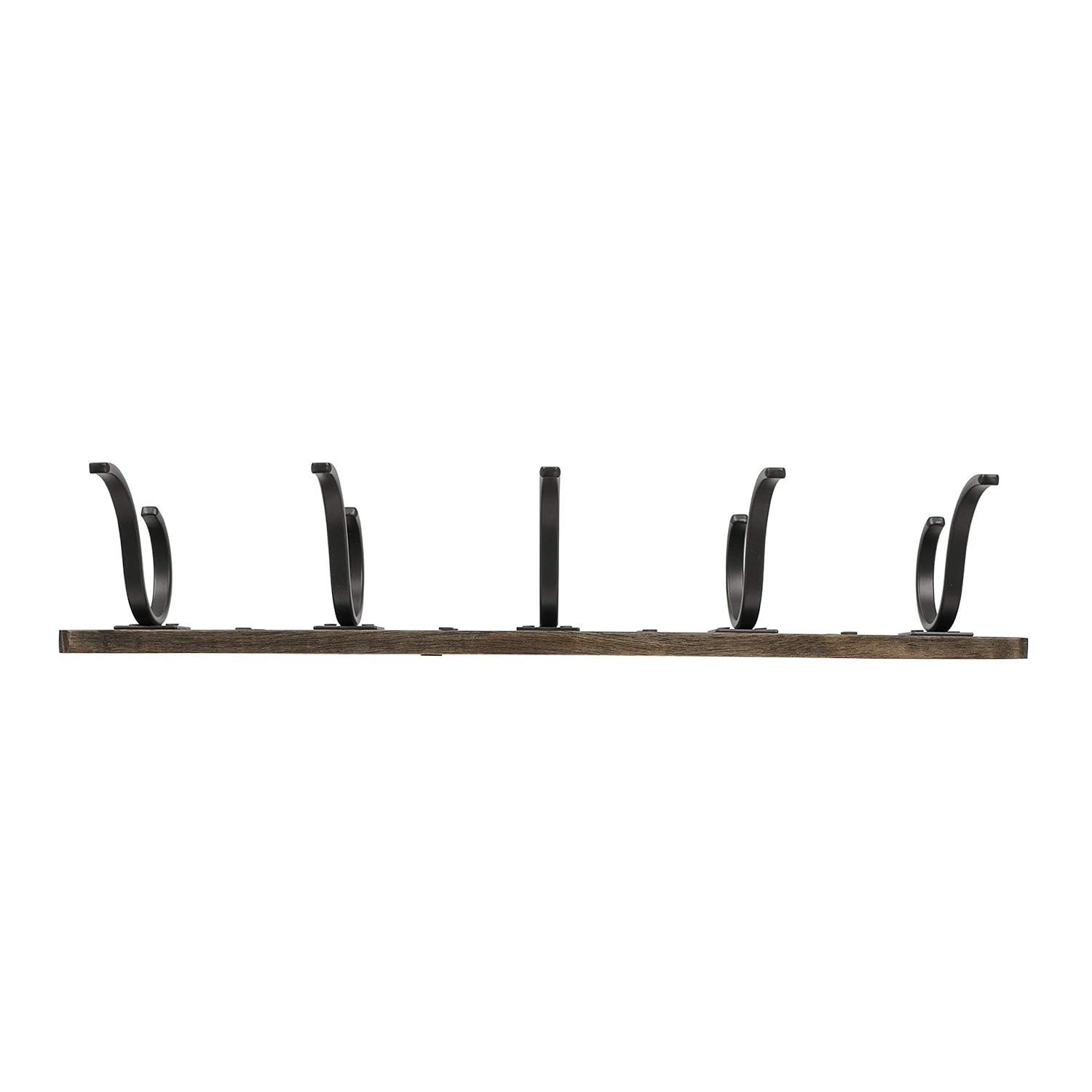 Spectrum Richmond Solid Wood Wall 5 - Hook Wall Mounted Coat Rack