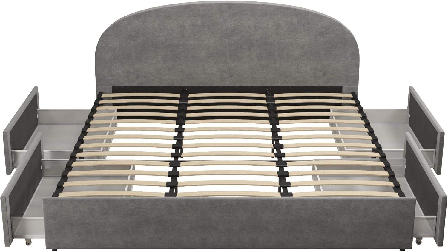 Moon Upholstered Platform Storage Bed