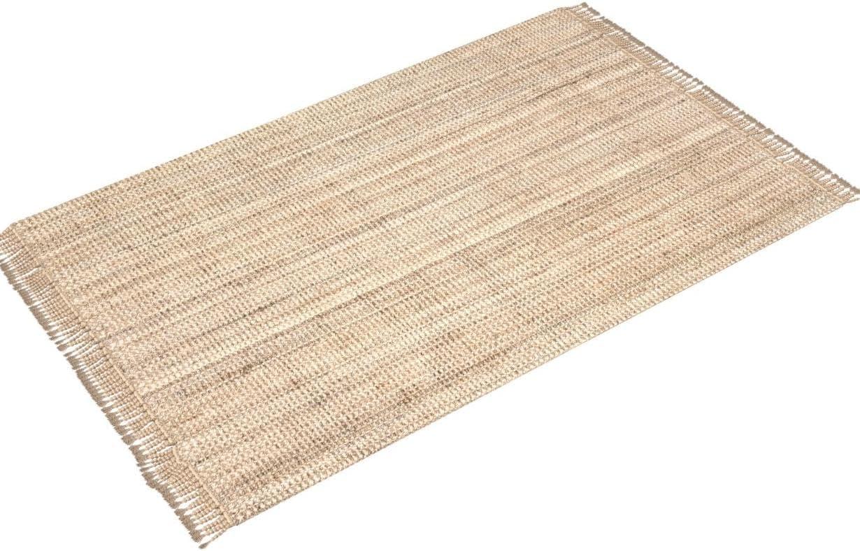 nuLOOM Daniela Chunky Jute Natural 5' x 7' 6" Farmhouse Area Rug