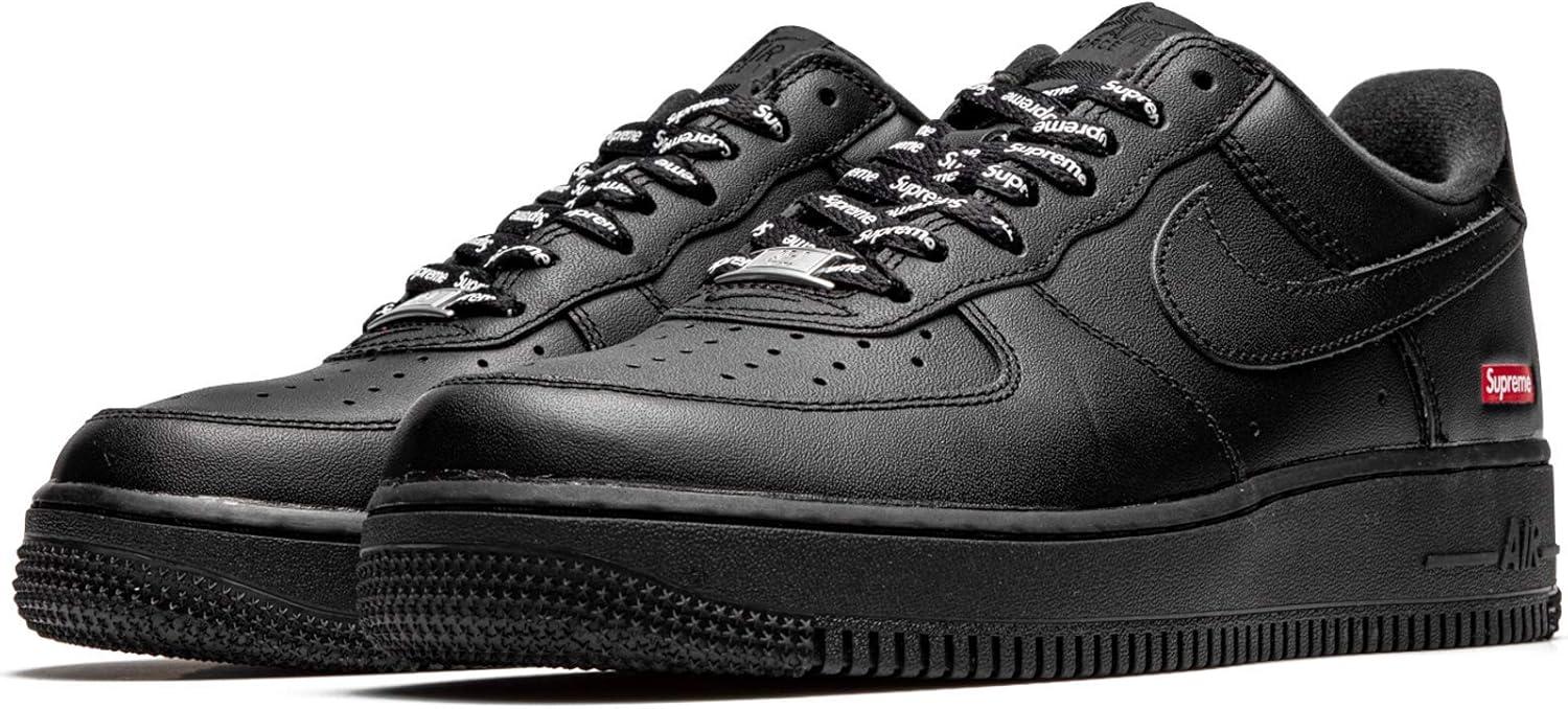 Supreme X Air Force 1 Low 'Box Logo - Black' - Cu9225-001 - Size 10.5 - Mens