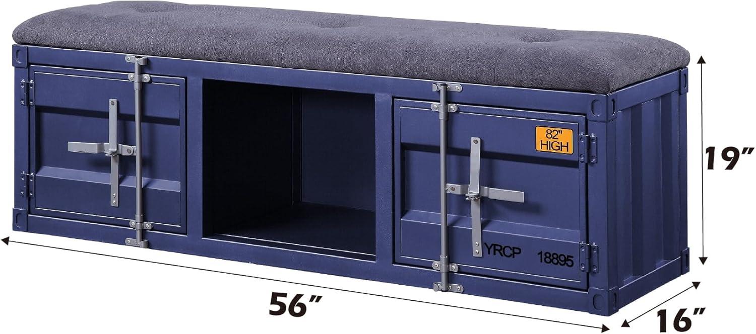 Acme Cargo Fabric Upholstered Storage Bench