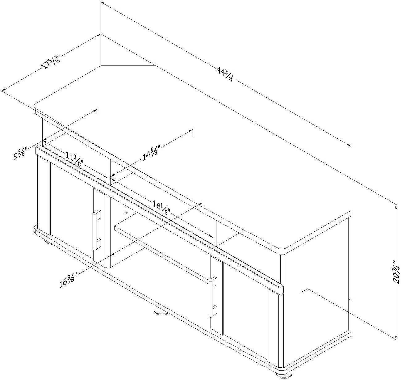 Exhibit TV Stand for TVs up to 43"