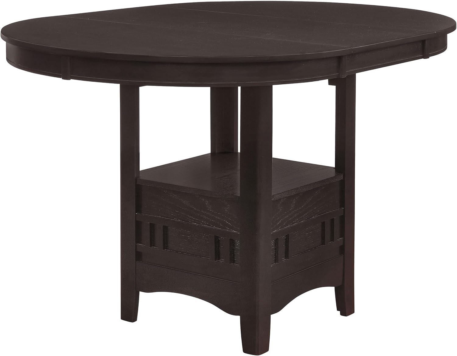 Coaster Lavon Transitional Wood Oval Counter Height Table Espresso