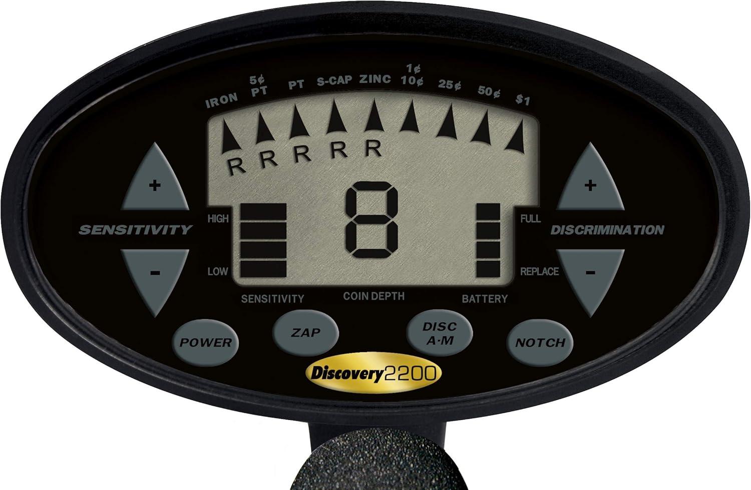 Bounty Hunter® Discovery® 2200 Metal Detector in Black