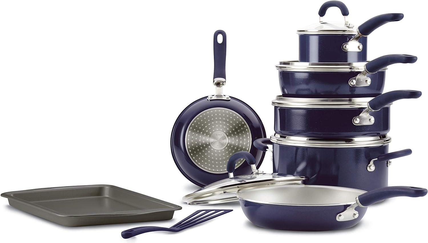 Rachael Ray Rachael Ray Create Delicious Aluminum Nonstick Cookware Induction Cookware Set, 13-Piece