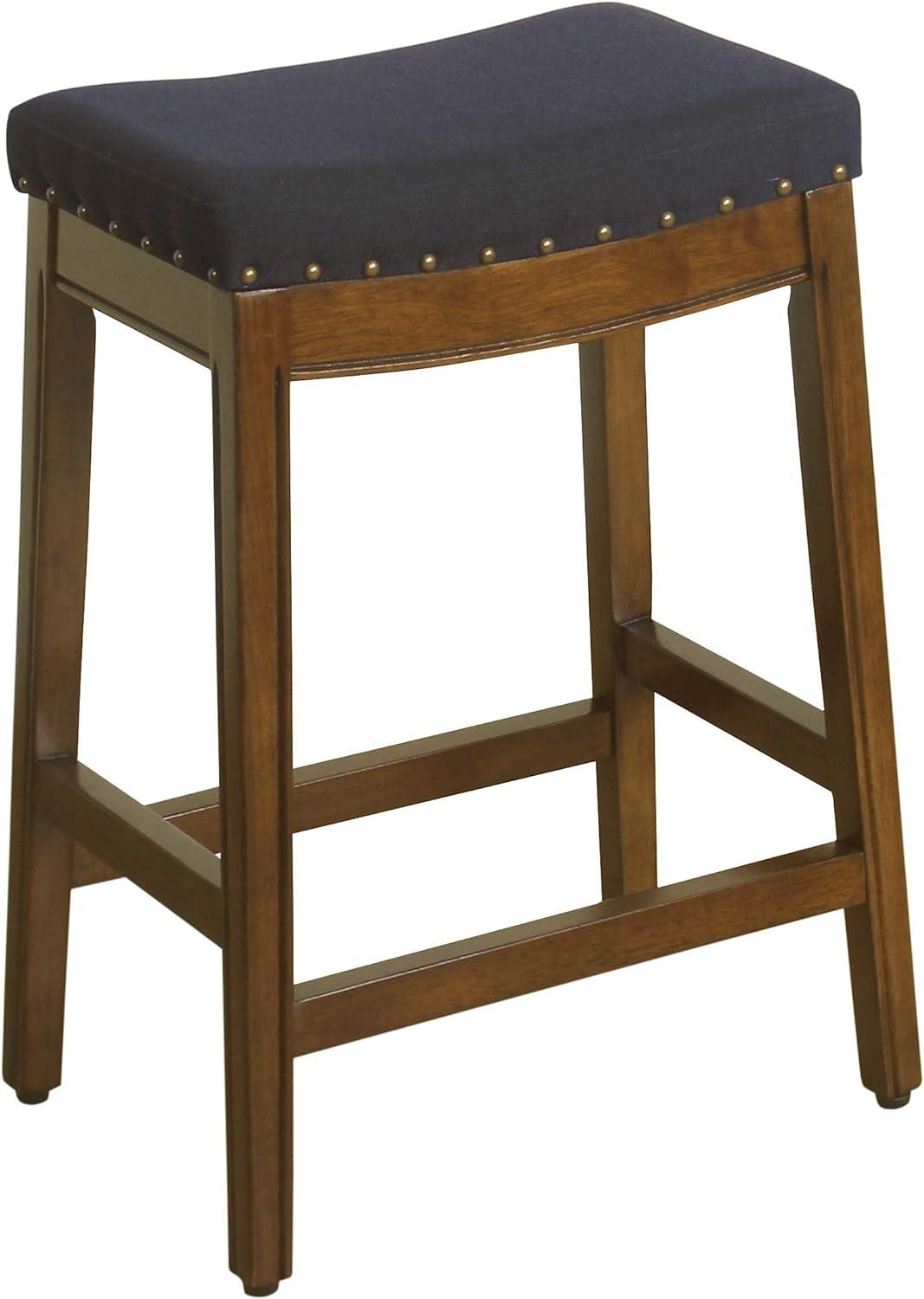 26" Blake Backless Counter Height Barstool with Nailheads - HomePop