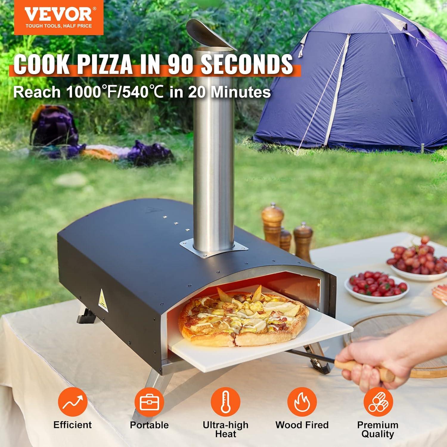 VEVOR VEVOR Stainless Steel Wood Burning Pizza Oven