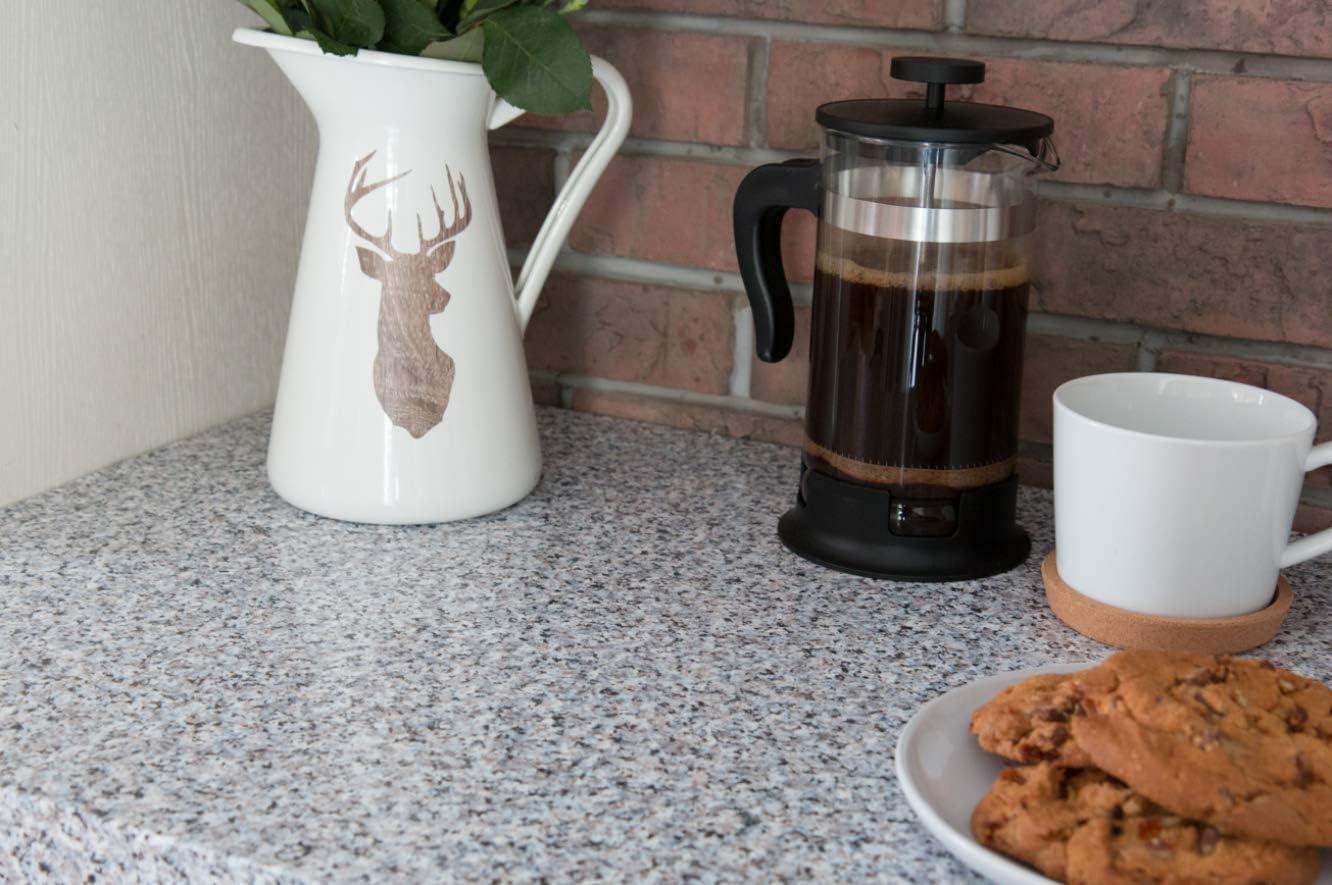 d-c-fix Dcor 14.08-sq ft Granite grey Vinyl Stone Self-adhesive Peel and Stick Wallpaper