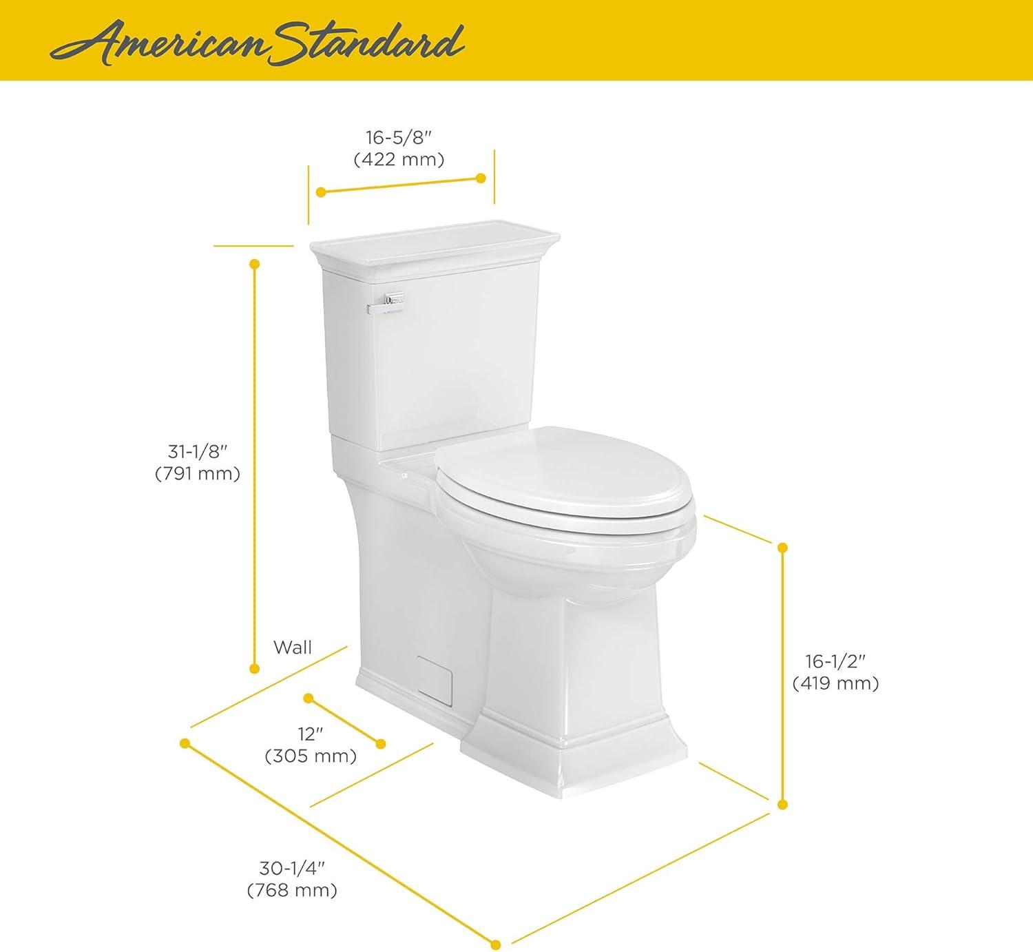 Linen Off-White Elongated High Efficiency Two-Piece Toilet