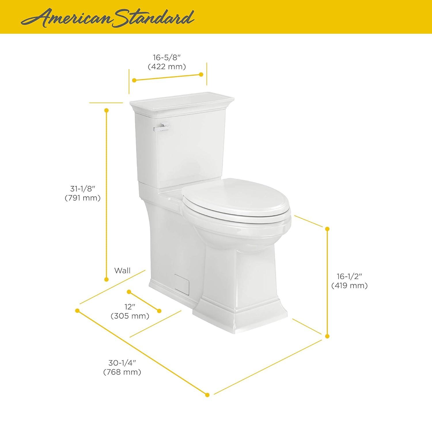 American Standard Town Square 1.28 Gallons GPF Elongated Comfort Height Floor Mounted Kit (Seat Included)