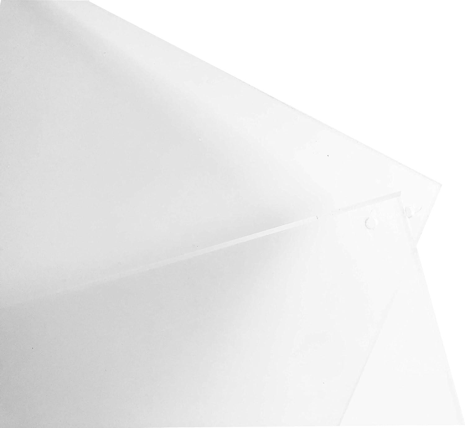 11x14 Floating Acrylic Picture Frame with Chrome Standoff Double Panel Wall Mount Photo Frame for Picture Up to inches (11x14)