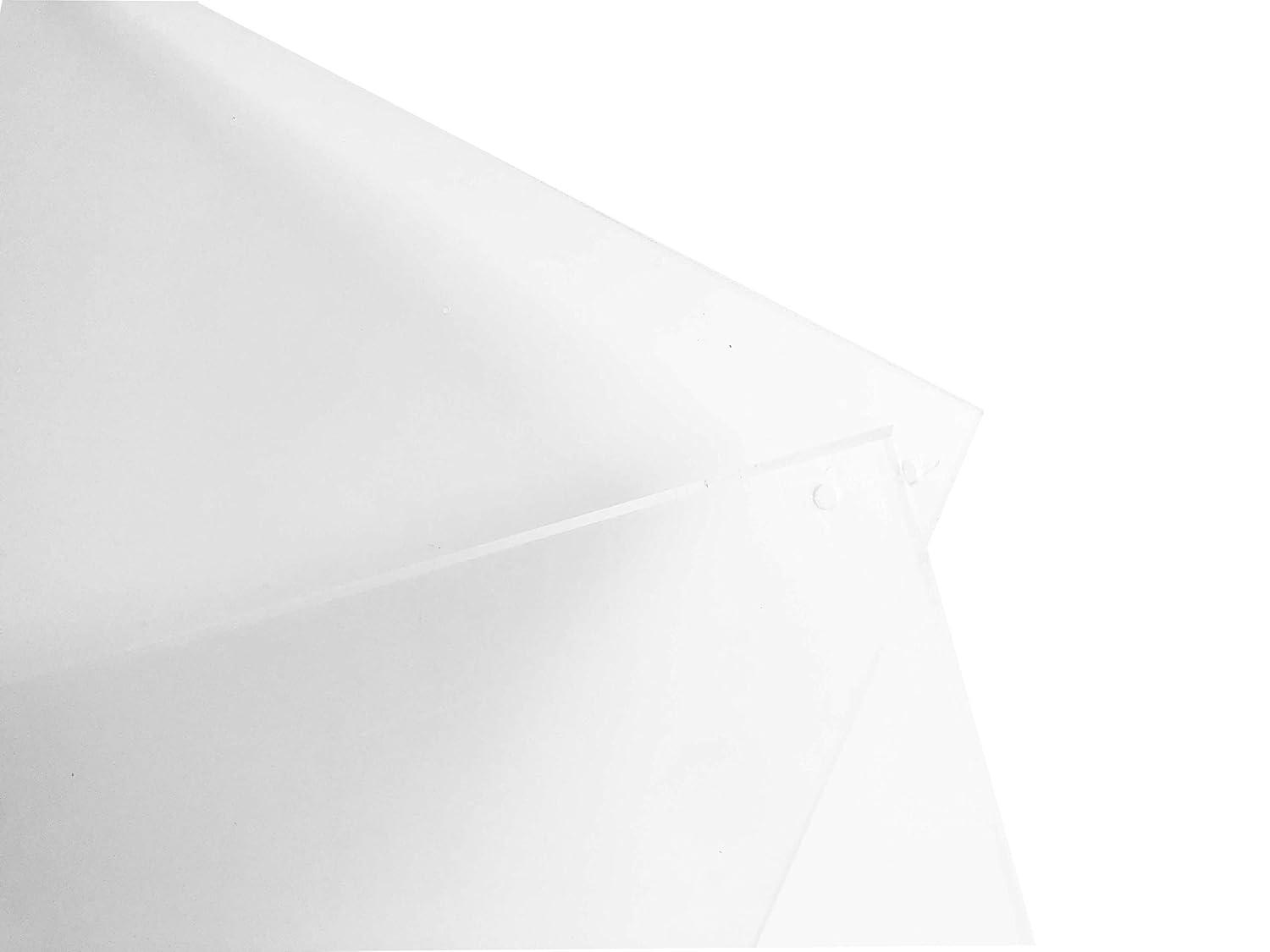 11x14 Floating Acrylic Picture Frame with Chrome Standoff Double Panel Wall Mount Photo Frame for Picture Up to inches (11x14)