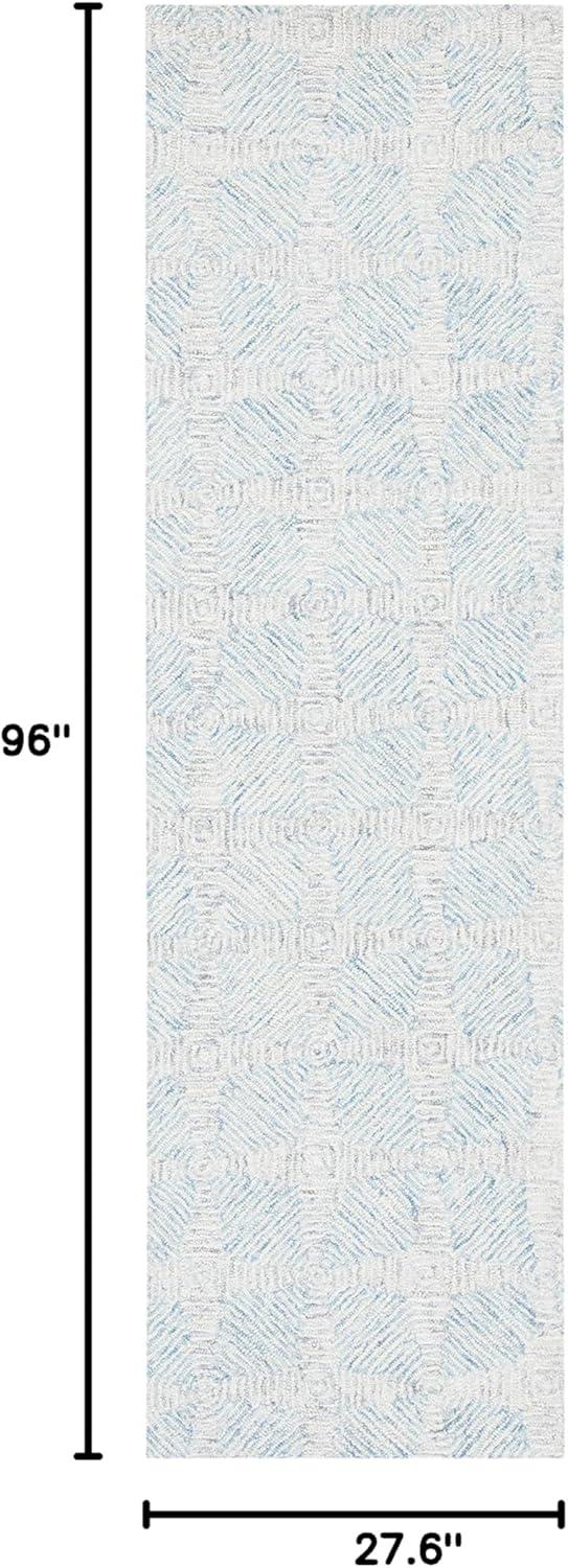 Safavieh  Handmade Abstract Stevana Modern Wool Rug 9' x 12' 9' x 12' Indoor, Handmade Living Room, Bedroom, Dining Room Rectangle