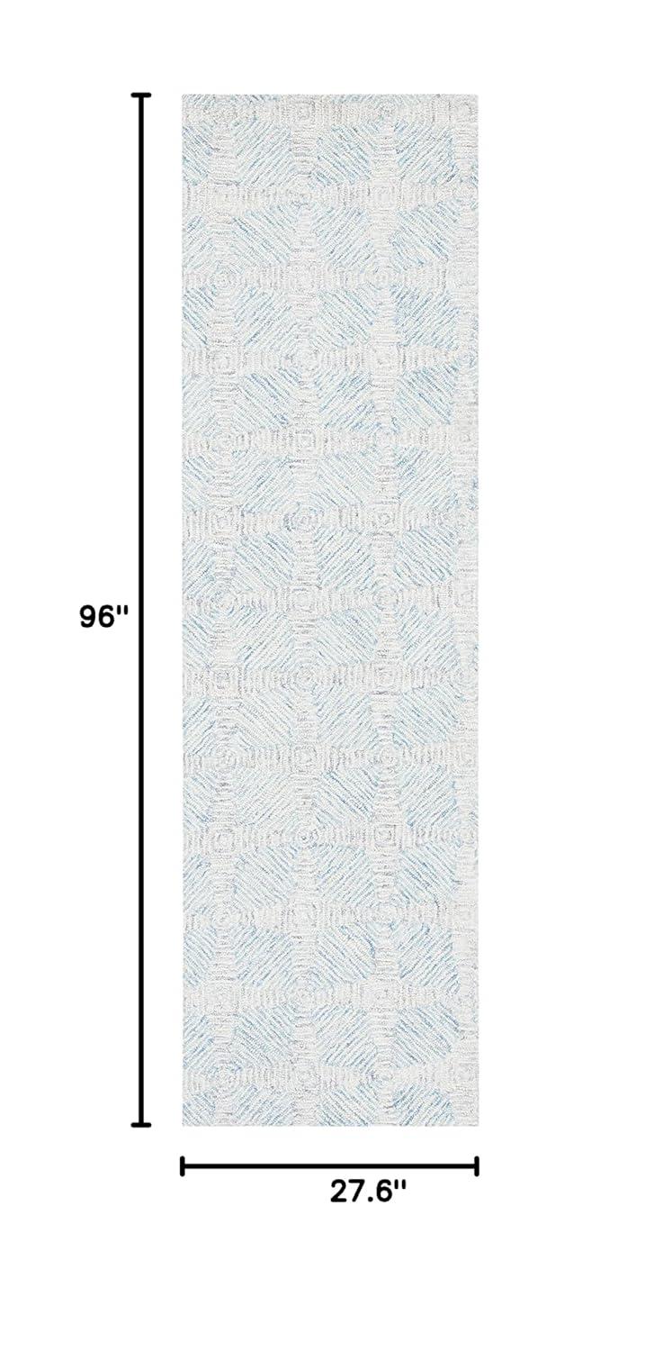 Safavieh  Handmade Abstract Stevana Modern Wool Rug 9' x 12' 9' x 12' Indoor, Handmade Living Room, Bedroom, Dining Room Rectangle