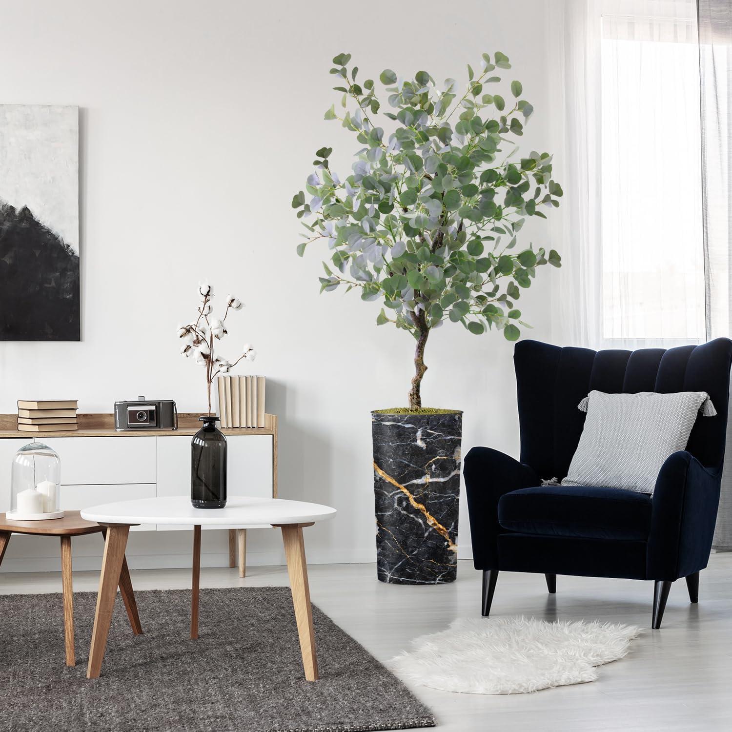 SIGNLEADER Artificial Plant In Planter, Fake Areca Tropical Palm Plant Home Decoration (Plant Pot Plus Plant)