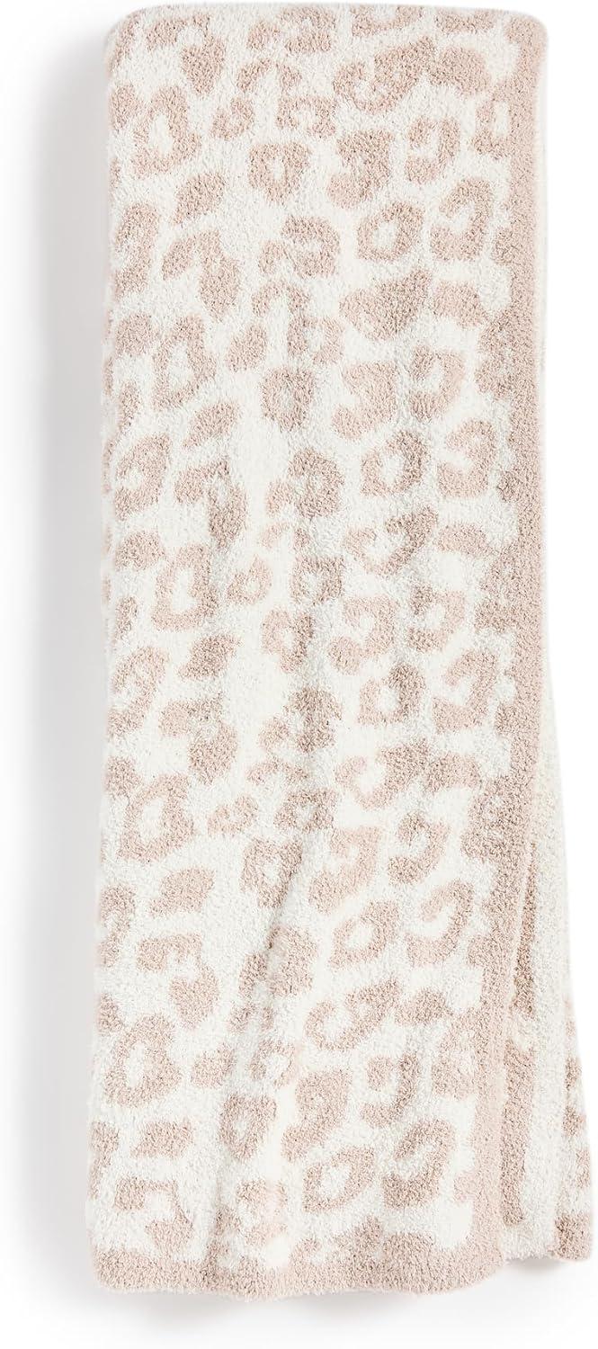 CozyChic Leopard Stone Cream Knitted Throw - 54" x 72"