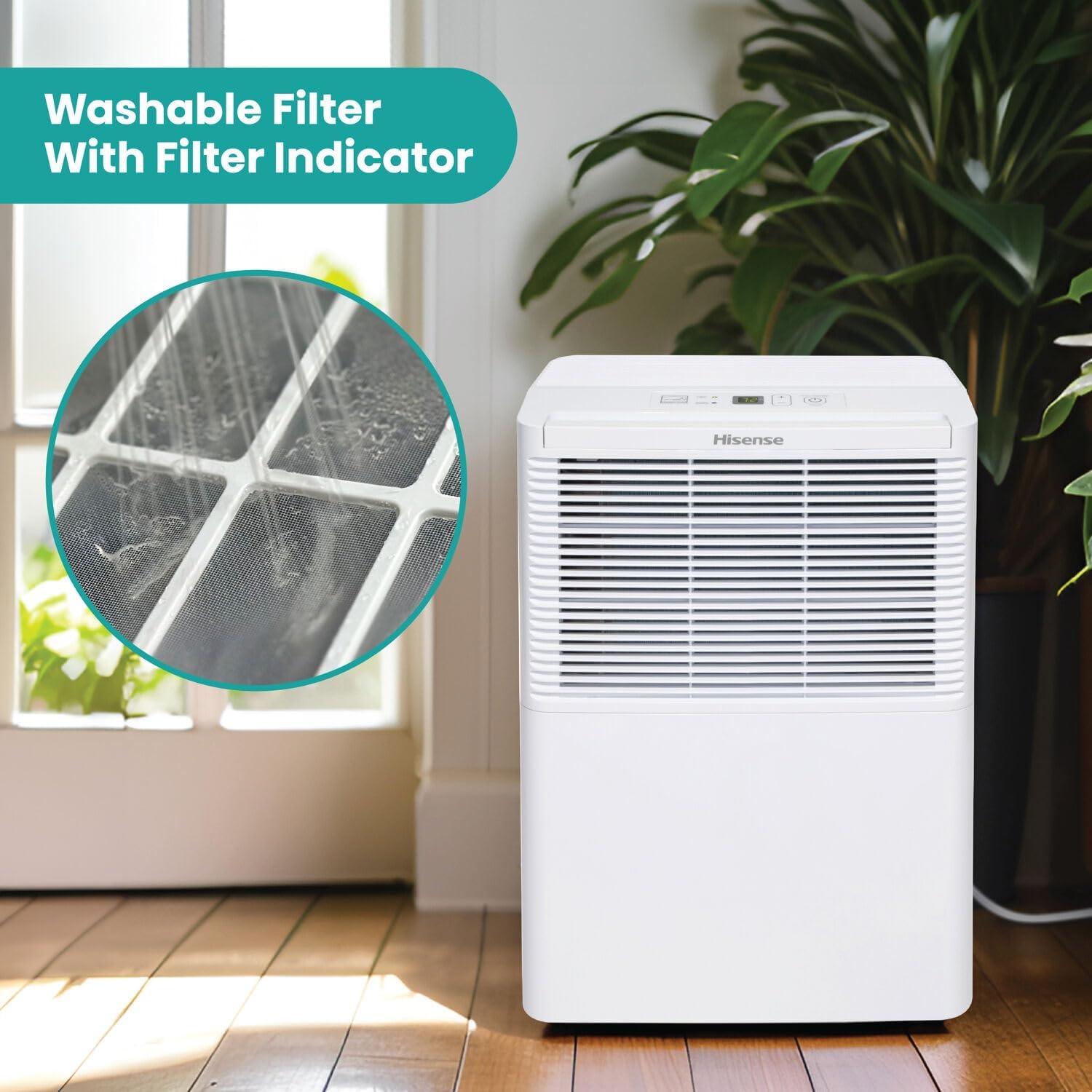 HiSense Hisense Energy Star 25-Pint Portable Dehumidifier with Auto-Shutoff