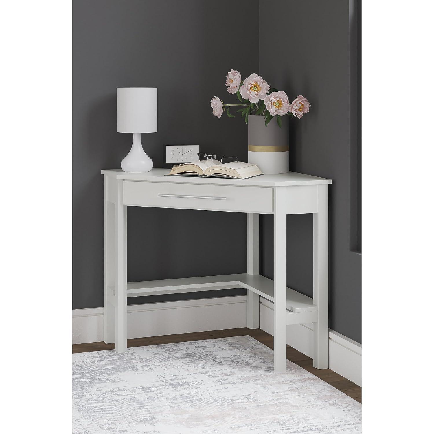Keyiona Corner Solid Wood Base Writing Desk