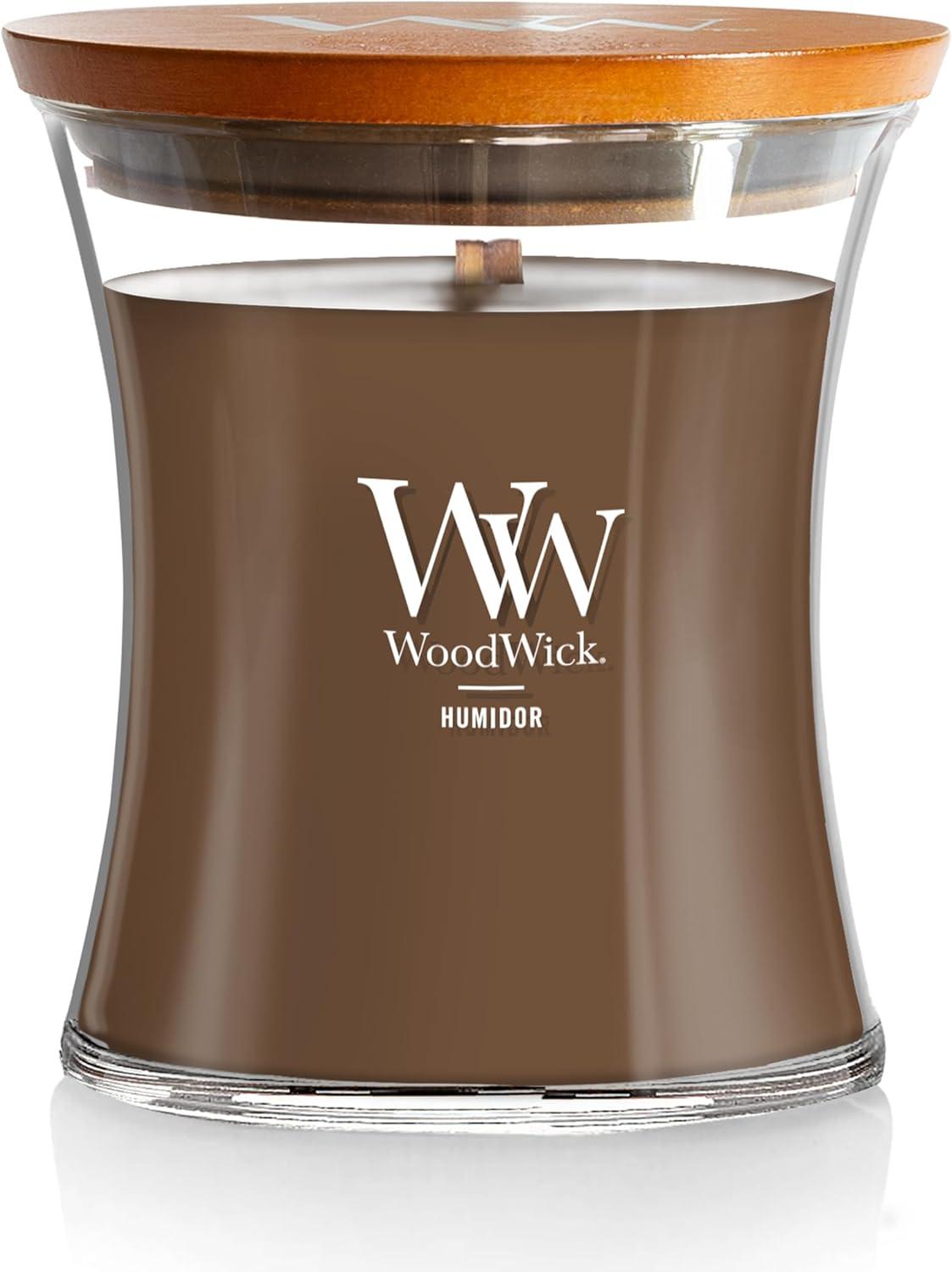 Vela de Reloj de Arena Mediana Humidor WoodWick