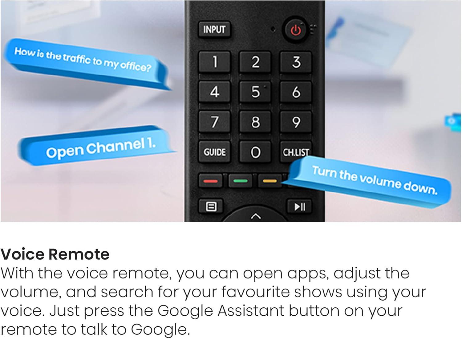 65-Inch Black LED 4K UHD Smart TV with Google Assistant