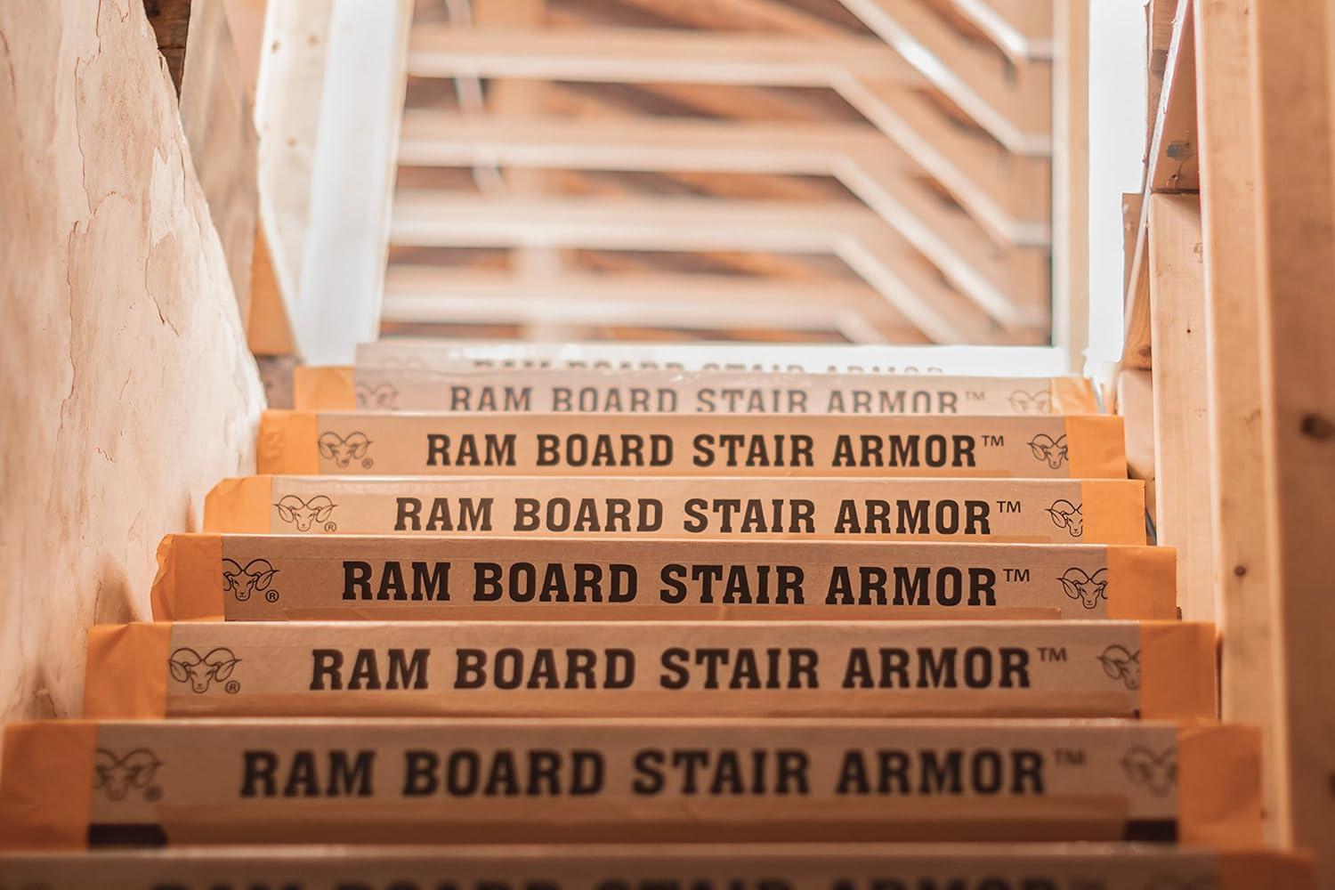 Ram Board Heavy-Duty Multicolored Paperboard Stair Protector