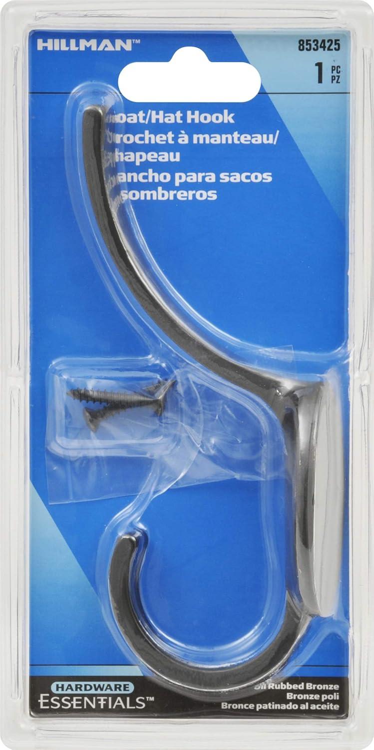 National Hardware Spb1438 Double Prong Coat And Hat Hook - Bronze