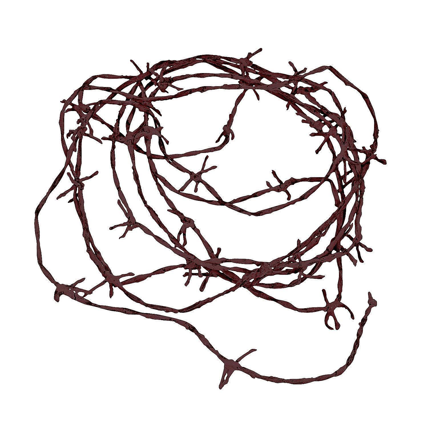 Fun Express Rusty Barbwire Cording - Rustic Party Decor for Crafting DIY Projects Western-Themed Events - Ideal for Weddings Receptions & Special Occasions - Perfect for Rustic Celebrations - 1 Piece