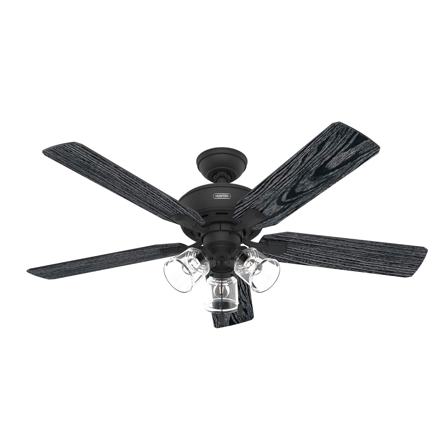 52" Rosner 5 - Blade Ceiling Fan With Lights and Pull Chains