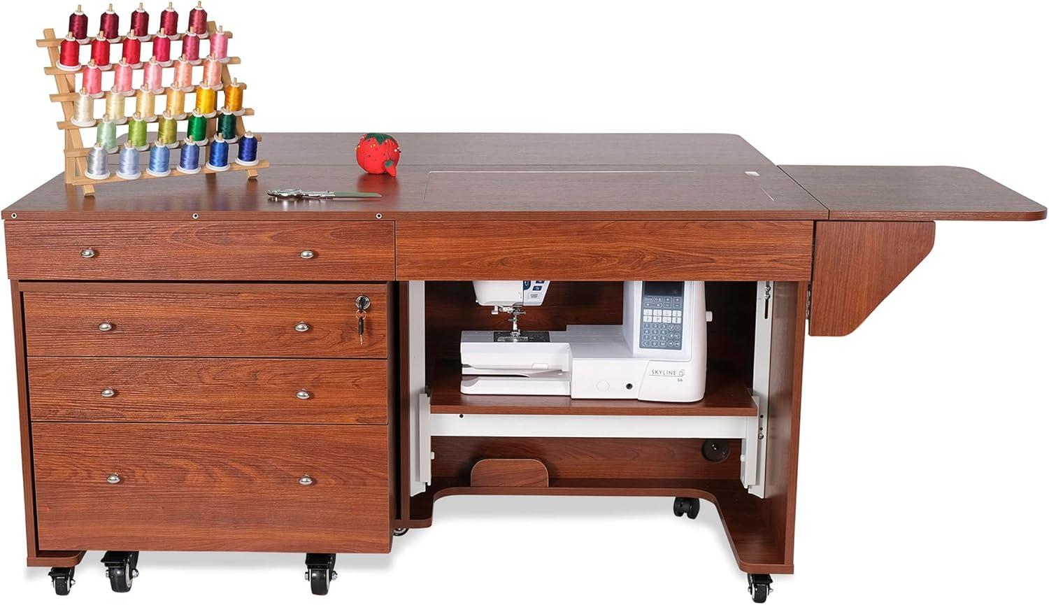 Kangaroo & Joey Hydraulic Lift Sewing Cabinet and Storage Caddy Combo by Kangaroo Sewing Furniture