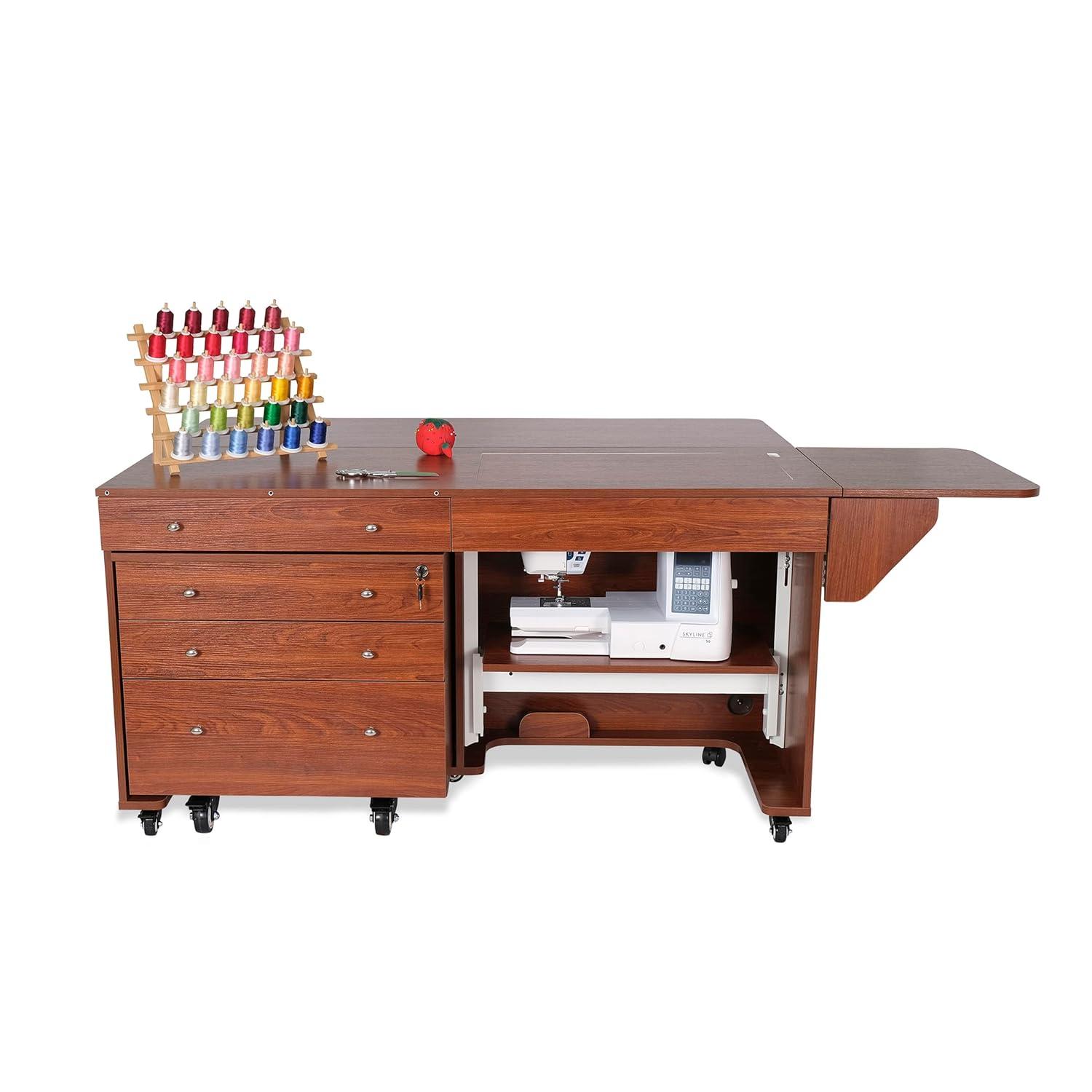 Kangaroo & Joey Hydraulic Lift Sewing Cabinet and Storage Caddy Combo by Kangaroo Sewing Furniture