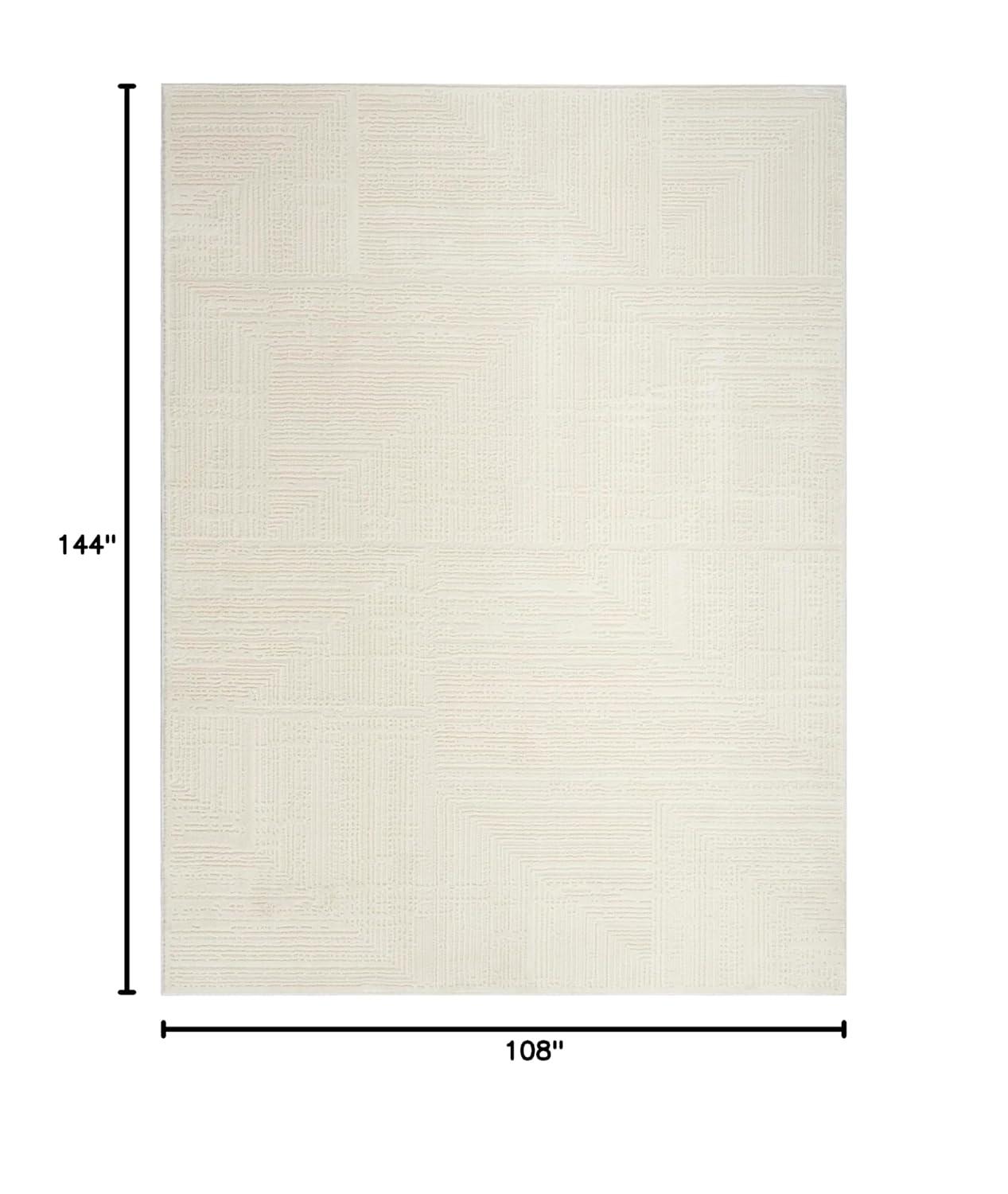Nourison Eco-Friendly Contemporary Ivory 9' x 12' Area Rug (9x12)