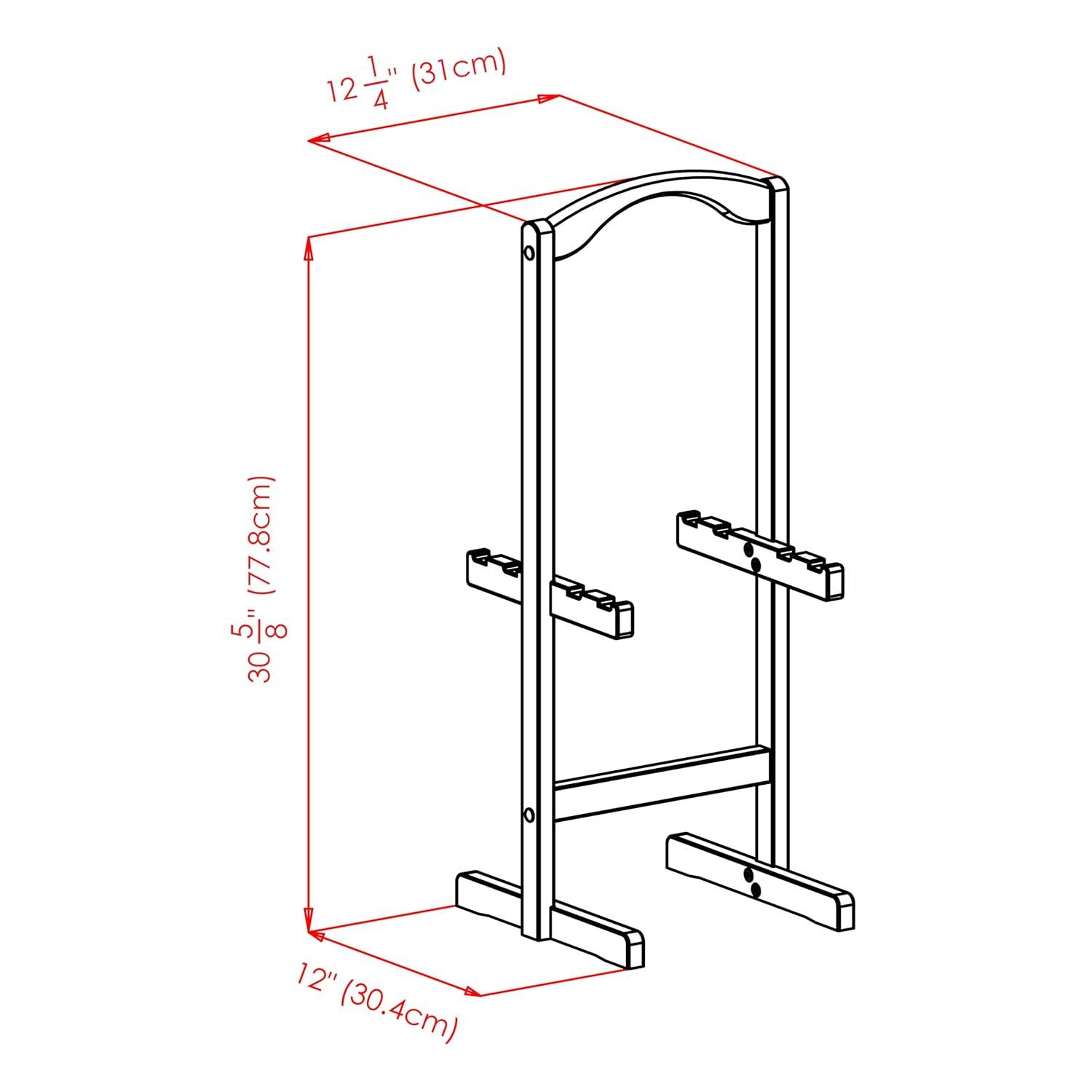 5pc Alex Snack Table Set - Black - Winsome: Beechwood, Storage Stand, Easy Clean, Foldable