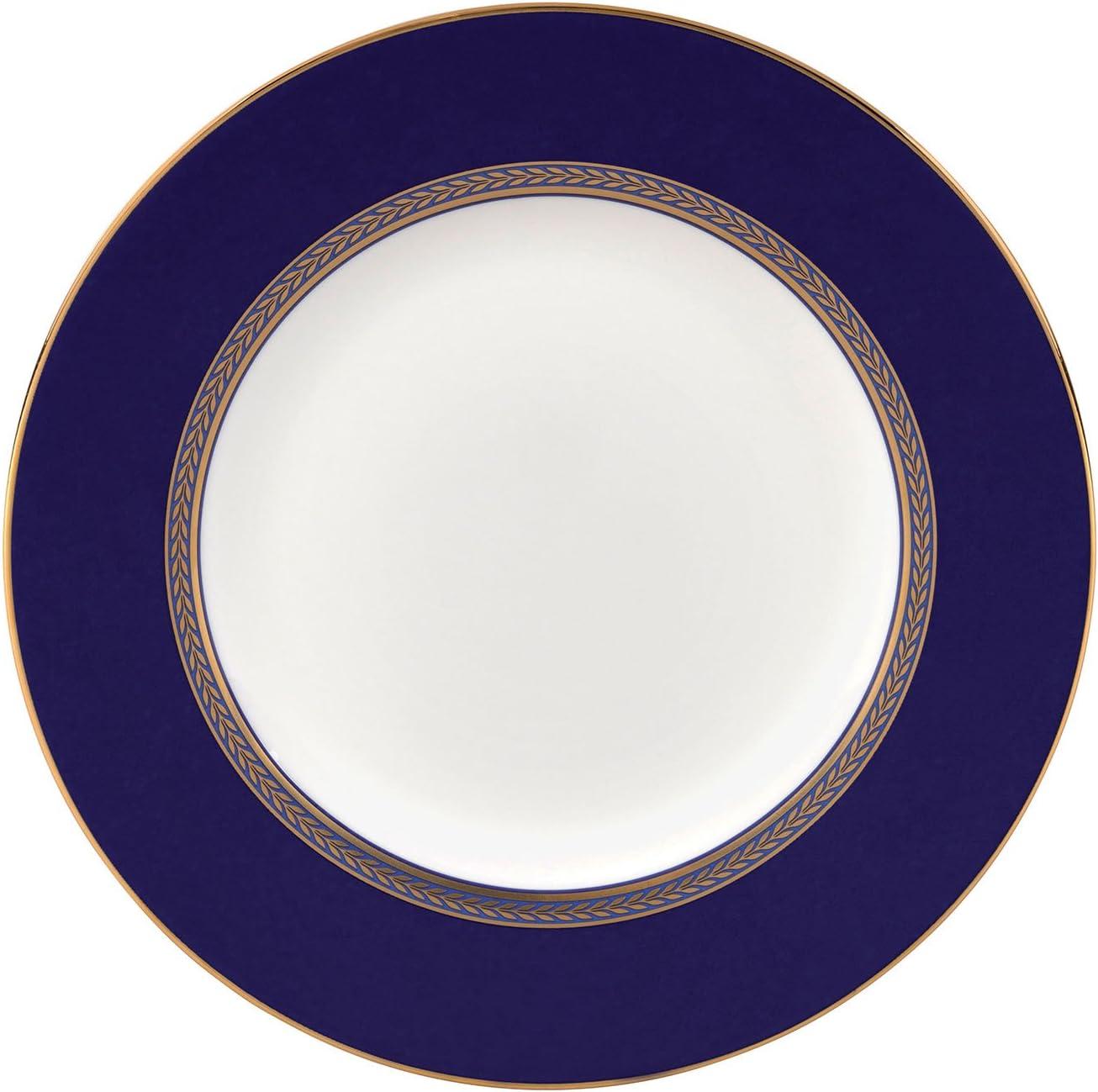 Blue and Gold Porcelain 8" Salad Plate