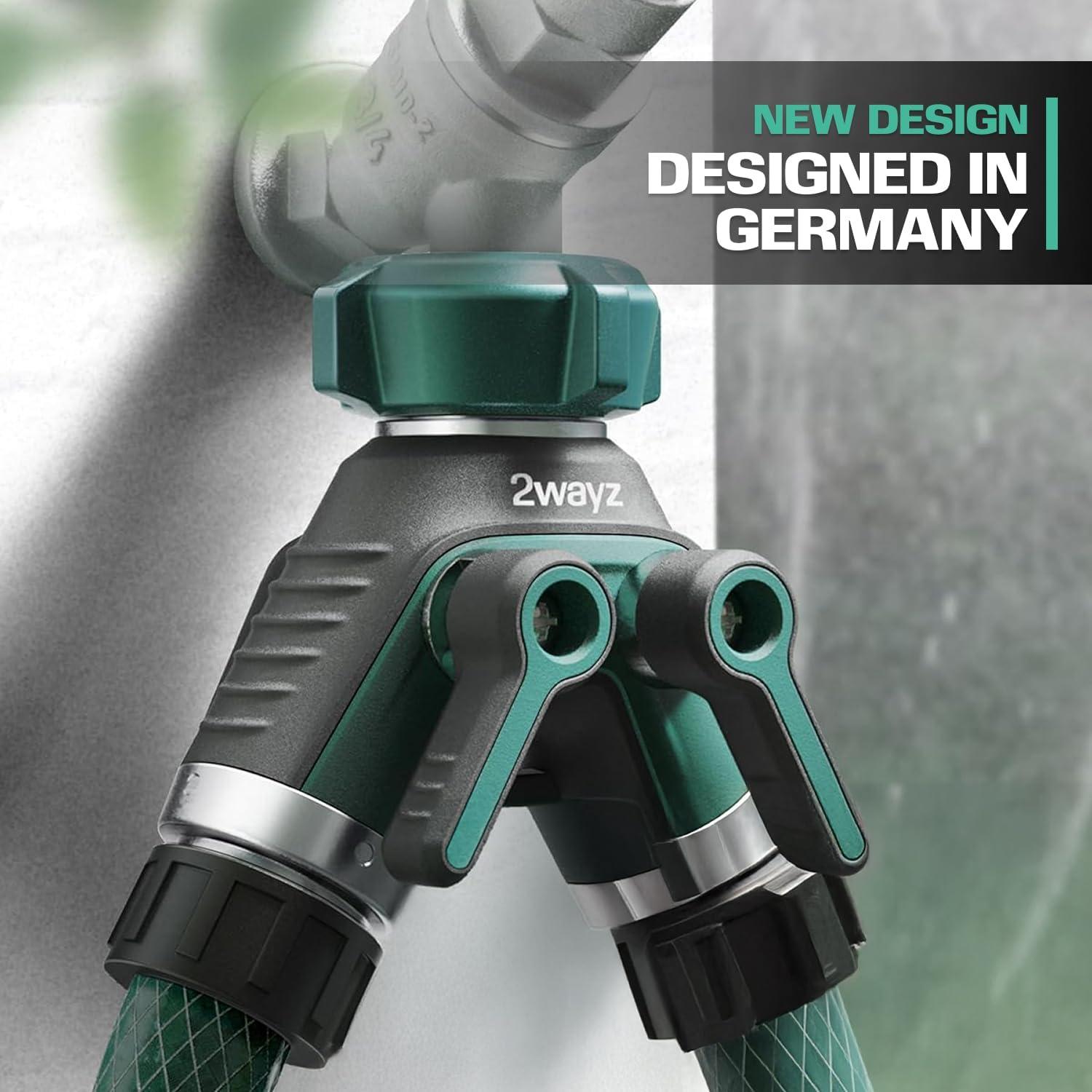 2WAYZ Dual Outlet Water Hose Splitter - 360° Rotation