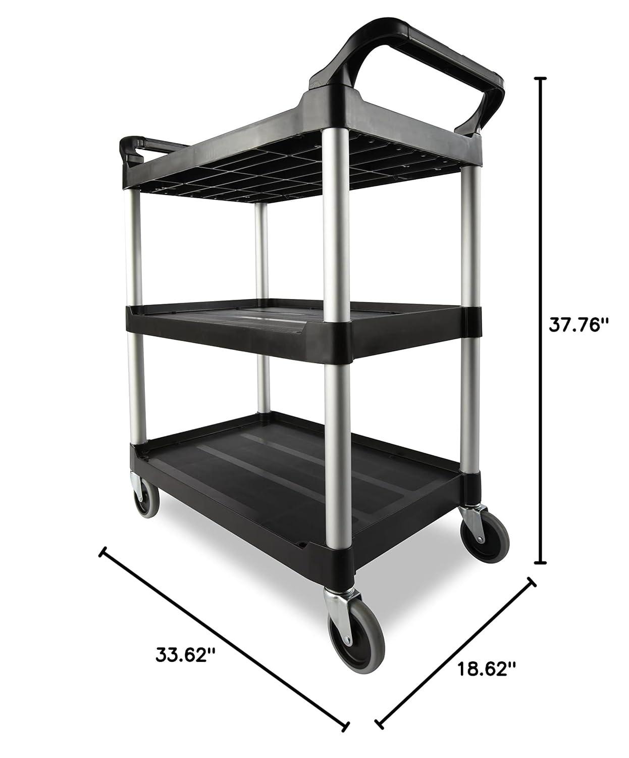 37.75'' H x 18.63'' W Utility Cart with Wheels