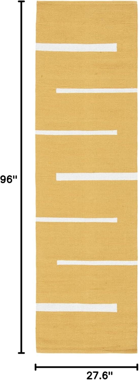 Montauk MTK311 Hand Woven Indoor Runner Rug - Gold/Ivory - 2'3"x8' - Safavieh